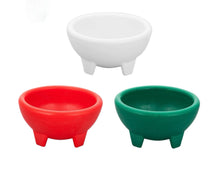 Load image into Gallery viewer, Tri Color Mexican Salsa Bowls Guacamole Chips Dip Sauce Fiesta SMALL 4.5” Set