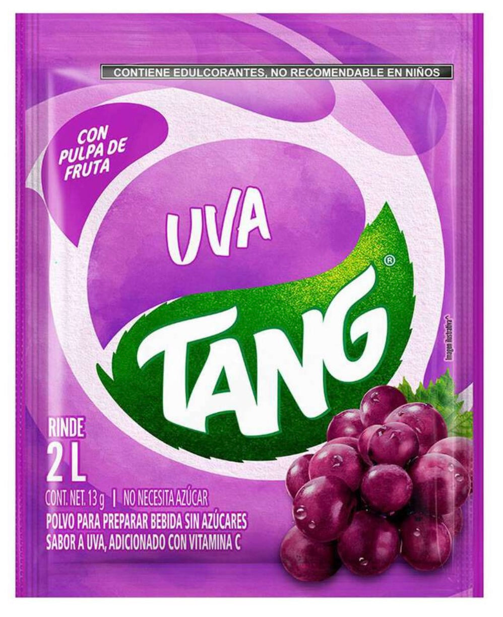 3 X Tang Uva Flavor Drink Mix No Sugar Needed Makes 2 Liters
