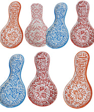 Load image into Gallery viewer, Talavera Authentic Mexican Cucharera Spoon Rest Handmade Handpainted Barro Engove 1 Pc