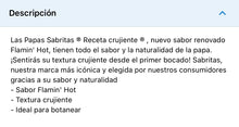 Load image into Gallery viewer, Sabritas Receta Crujiente Mexican Papas Botana Snacks Chips SMALL Pack of 5