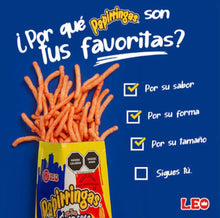 Load image into Gallery viewer, Leo Chile Y Limon Papirringas a La Francesa mexican chips 3.1 oz. box of 3