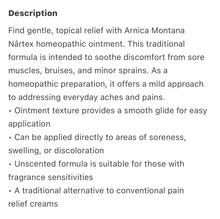 Load image into Gallery viewer, Arnica Nartex Ointment Gel Helps Relieve Pain Sores Bruises Mexico 28g 2 Pk