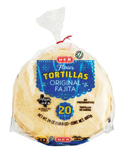 Load image into Gallery viewer, HEB Original Fajita Tacos Ready to Heat Flour Tortillas 20 Ct Bag Pack of 2