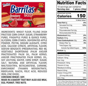 Marinela Mix | Barritas Piña | Barritas Fresa | Sponch |Mexican Cookies | 3 pack