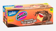 Load image into Gallery viewer, Marinela Gansitos Strawberry Filled Chocolate Covered Mexican Snack Cake 32 Pk