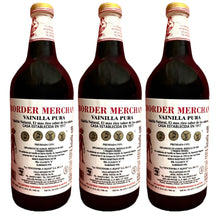 Load image into Gallery viewer, Border Merchant Mexican Vanilla Pura 3 Glass Bottle 31 oz. From Mexico