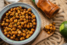 Load image into Gallery viewer, Garbanzos Chickpeas Hot Chile &amp; Limon Authentic Mexican Snacks Mexico 5oz 3 Pk