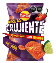 Load image into Gallery viewer, Sabritas Receta Crujiente Mexican Papas Botana Snacks Chips SMALL Pack of 5