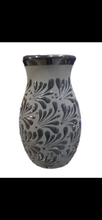 Load image into Gallery viewer, Talavera Authentic Mexican Florero Flower Base Handmade Handpainted Barro Engove 1 Pc