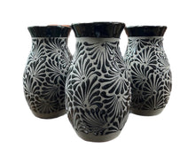 Load image into Gallery viewer, Talavera Authentic Mexican Florero Flower Base Handmade Handpainted Barro Engove 1 Pc