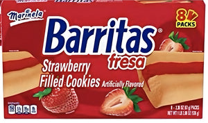Marinela Mix | Barritas Piña | Barritas Fresa | Sponch |Mexican Cookies | 3 pack