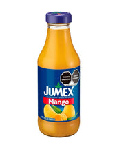Load image into Gallery viewer, Jumex Mango 100% natural fruit nectar NO preservatives artificial flavors colors 13oz glass bottles 8 Pk.