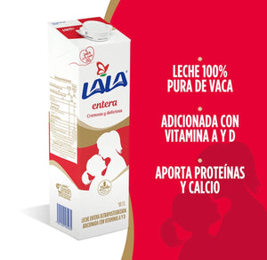 Lala Whole Milk, 32-Ounce (Pack of 12)