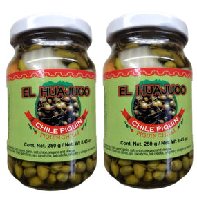 2 X chile Piquin Del Monte En Escabeche Hot & Spicy Pepper 2 Bottles