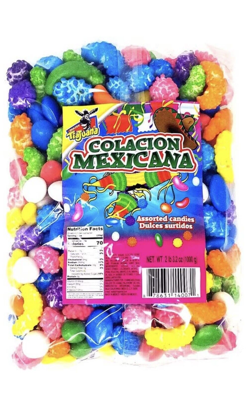 2 X Colacion/ Confection Candy 2.2lb Bag Mexican candy