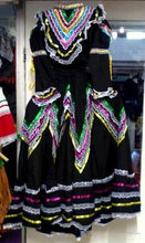 Load image into Gallery viewer, Womens Jalisco Dress With Super Wide Skirt Flow Folklorico Dance Handmade New