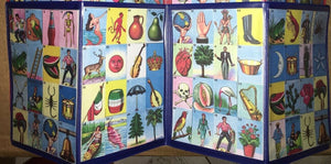 Authentic Mexican Loteria Bingo Chalupa Game: 4 Boards Accordion Laminated