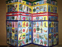 Load image into Gallery viewer, Authentic Mexican Loteria Bingo Chalupa Game: 4 Boards Accordion Laminated