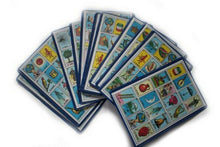 Load image into Gallery viewer, Authentic Mexican Loteria Bingo Chalupa Game: 4 Boards Accordion Laminated