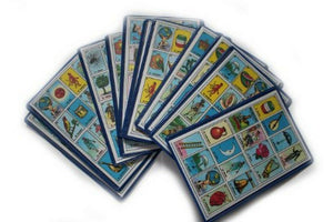 Authentic Mexican Loteria Bingo Chalupa Game: 4 Boards Accordion Laminated