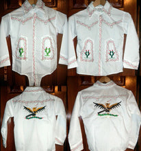 Load image into Gallery viewer, Boys &amp; Toddlers Tri-Color Shirt Mexico Folklorico 5 De Mayo Fiesta Dance Costume