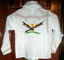 Load image into Gallery viewer, Boys &amp; Toddlers Tri-Color Shirt Mexico Folklorico 5 De Mayo Fiesta Dance Costume