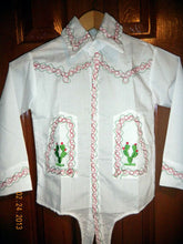 Load image into Gallery viewer, Boys &amp; Toddlers Tri-Color Shirt Mexico Folklorico 5 De Mayo Fiesta Dance Costume