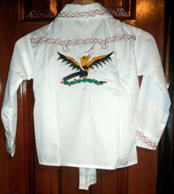 Load image into Gallery viewer, Boys &amp; Toddlers Tri-Color Shirt Mexico Folklorico 5 De Mayo Fiesta Dance Costume
