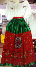 Load image into Gallery viewer, China Poblana Womens XS-XXL Folklorico Tri-Color Dress Set W/Eagle Sequin NWOT