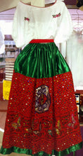 Load image into Gallery viewer, China Poblana Girls Sz XS-XL Folklorico Tri-Color Dress Set W/Eagle Sequin NWOT