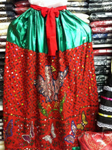 Load image into Gallery viewer, China Poblana Girls Sz XS-XL Folklorico Tri-Color Dress Set W/Eagle Sequin NWOT