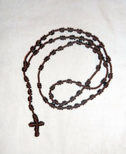 Load image into Gallery viewer, Many Colors Fashion Knot Threaded Rosary Rosario Necklaces W/Cross Handmade NWOT
