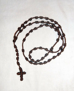 Many Colors Fashion Knot Threaded Rosary Rosario Necklaces W/Cross Handmade NWOT