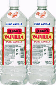 2 X Clear Danncy Pure Mexican Vanilla Extract 33oz Ea Plastic Bottle From Mexico