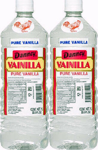 2 X Clear Danncy Pure Mexican Vanilla Extract 33oz Ea Plastic Bottle From Mexico