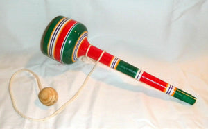 Small Cup Balero Multi-Color Wood Mexican Traditional Toy New