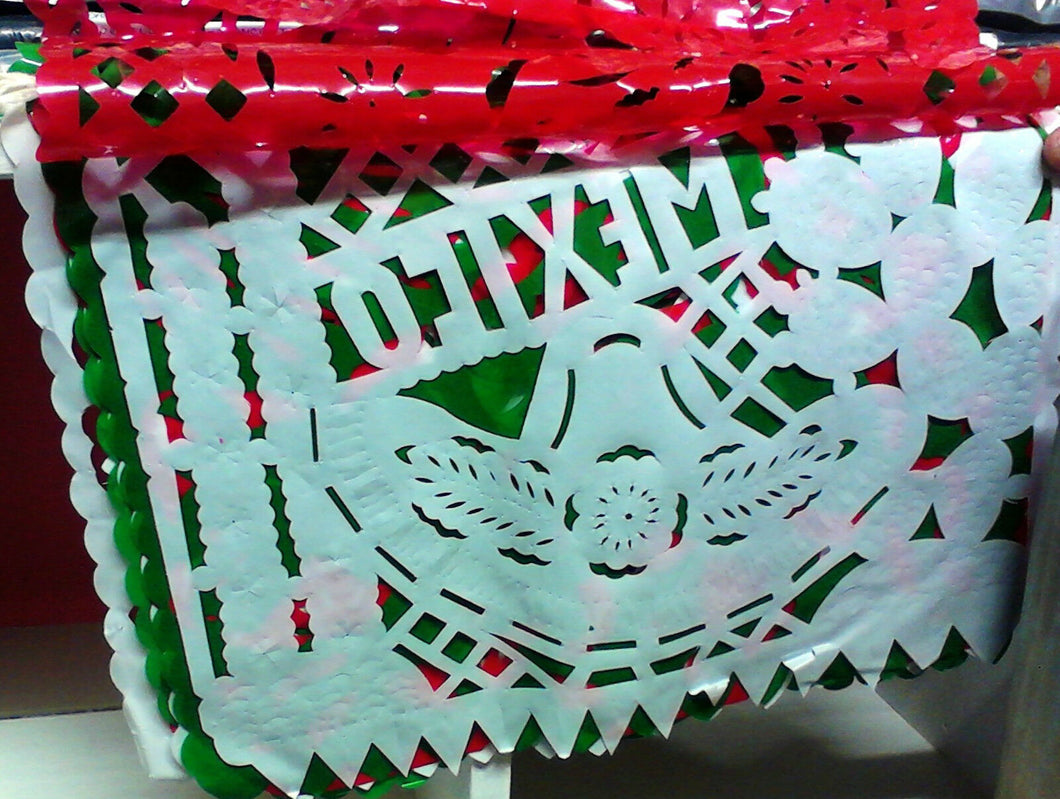 Mexico 16 De Sept Cinco De Mayo Fiesta Holiday Papel Picado Banners 10 Ft. Long