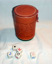 Load image into Gallery viewer, Cubilete Leather Dice Cup Play Casino Traditional Game Handcrafted In Mexico New