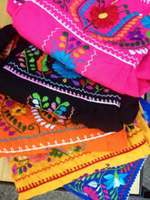 Load image into Gallery viewer, Womens XS-XXXL Mexican Folklorico Tehuacan Puebla Dress Tunic Floral Embroidery