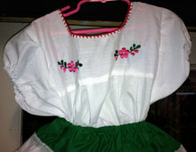 Load image into Gallery viewer, Girls &amp; Toddlers "Viva Mexico" Top &amp; Skirt Set Mexico's Folklorico 5 De Mayo New