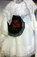 Load image into Gallery viewer, Veracruz Girls XS-XL Folklorico Fiesta Dance Traditional Dress Set White Lace