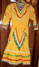 Load image into Gallery viewer, Girls Jalisco Dress With Super Wide Skirt Flow For Folklorico Dance Handmade New