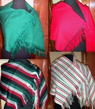 Load image into Gallery viewer, Girls One Size Many Colors Rebozo Wrap Shawl Mexican Manta Folklorico Fiesta