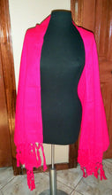 Load image into Gallery viewer, Womens One Size Many Colors Rebozo Wrap Shawl Mexican Manta Folklorico Fiesta