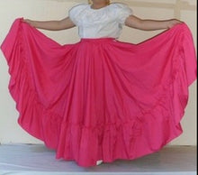 Load image into Gallery viewer, Womens Full Super Wide Skirt One Size Waist For Folkloric Dances New Handmade