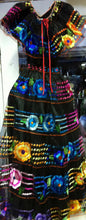 Load image into Gallery viewer, Chiapas Womens Folklorico Traditional Dance Fiesta Dress Set Black or White New