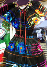 Load image into Gallery viewer, Chiapas Womens Folklorico Traditional Dance Fiesta Dress Set Black or White New