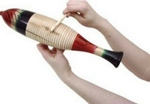 Load image into Gallery viewer, Wood Guiro From Mexico Music Large Fish Shaped For Folkloric Fiesta Dance New