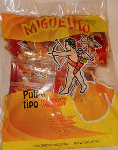 2 X Miguelito Pulpitas Tipo Chamoy Liquido - Pulp Liquid Mexican Candy 100 Pcs